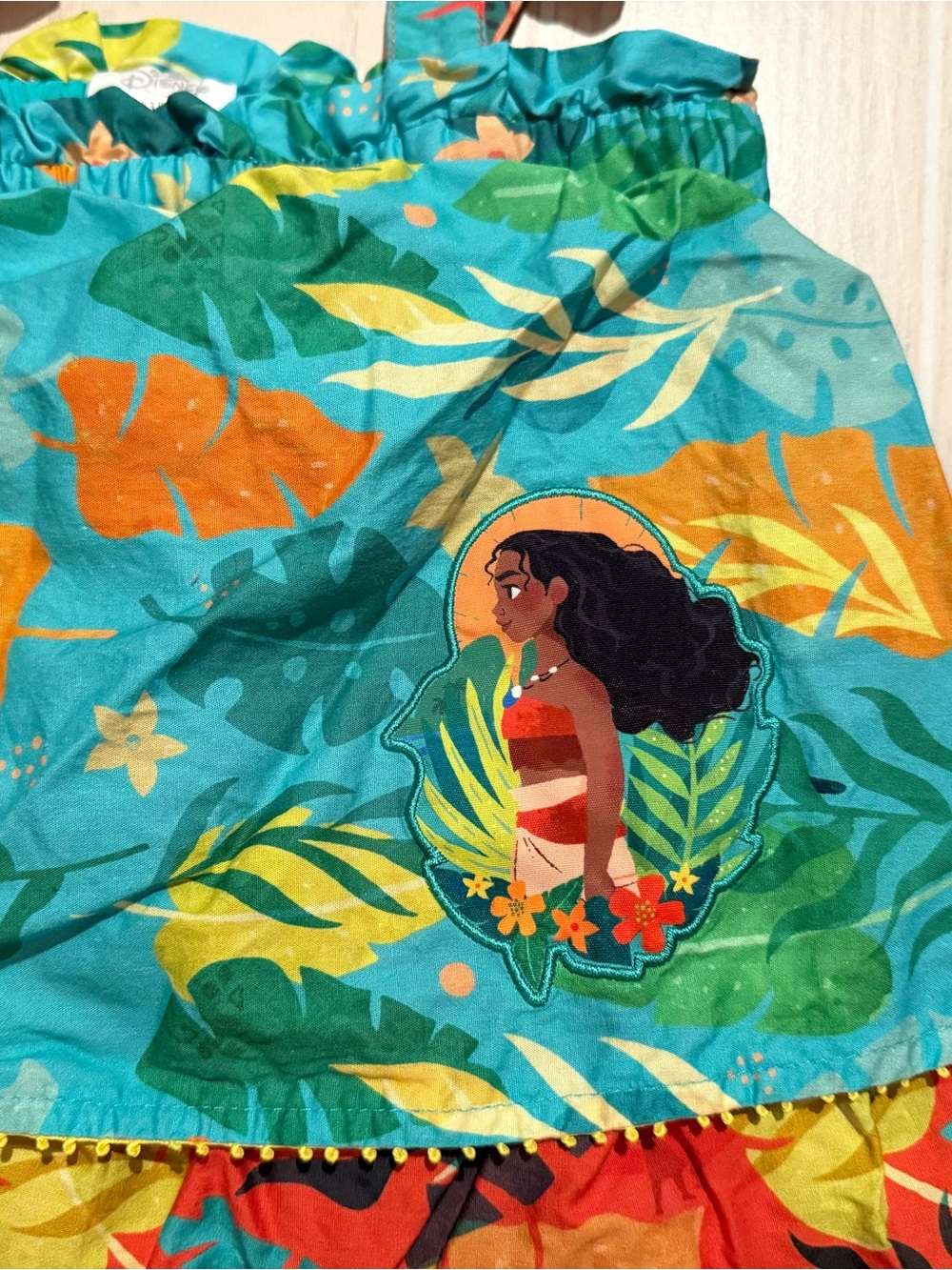 Disney Parks Moana Girls 3T Tropical Tiered Sundress - Picture 2 of 11